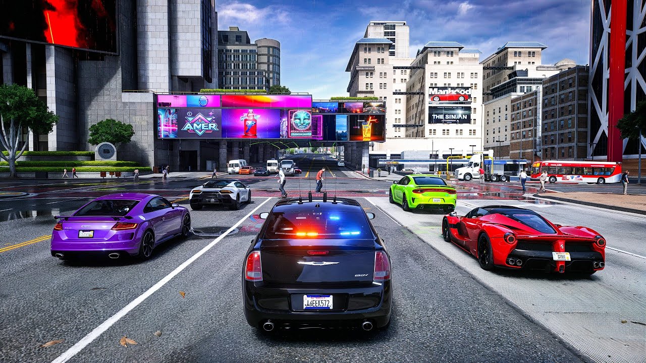 Playing GTA 5 as a City Cop | LSPDFR Realistic Patrol 4K