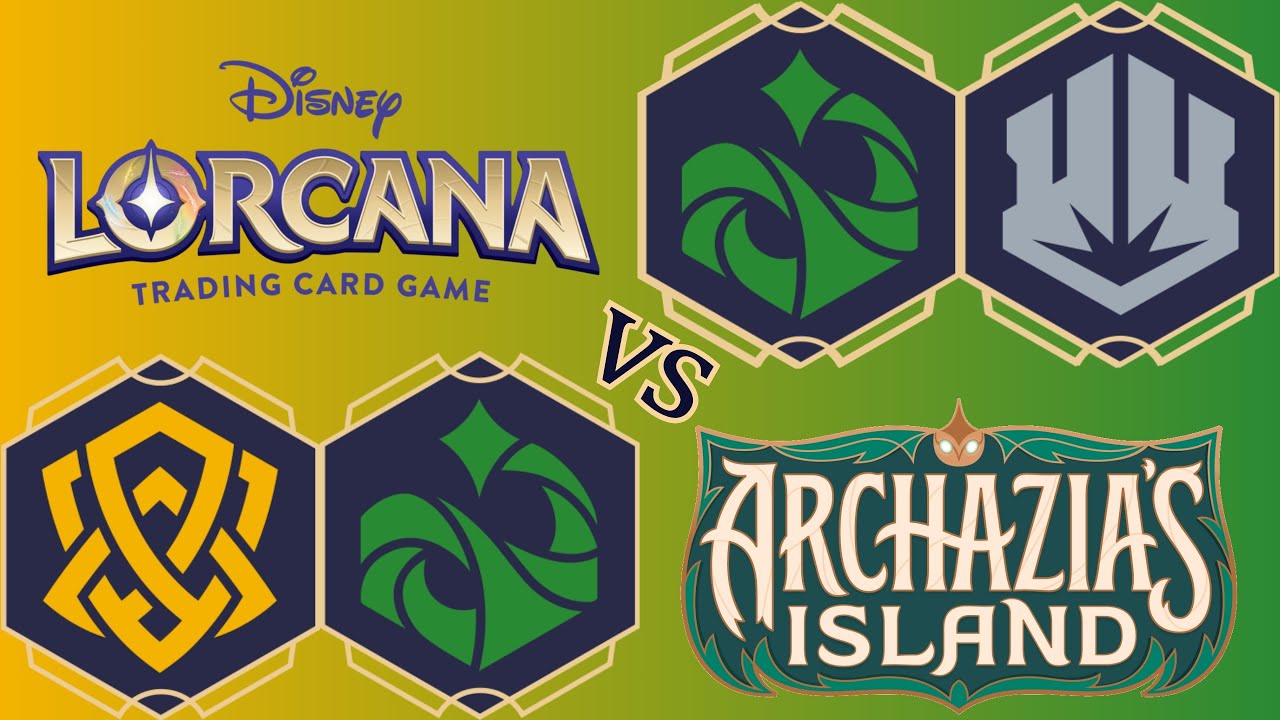 Amber/Emerald Discard OTD vs Emerald/Steel Discard Game 1 (Lorcana POV Archazia’s Island)