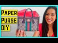 How to make a Designer Paper Purse DIY for FREE 👛Cricut Paper Purse Gift Bag