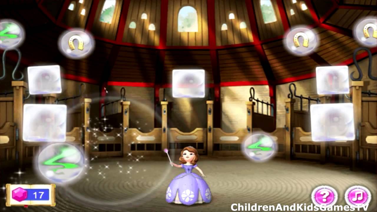 Sofia the First Royal Bubble Rescue Game Disney Princess Video for ...