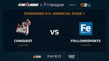 Conquest vs FollowEsports - Map 2 - Overpass (SL i-League StarSeries XIV)
