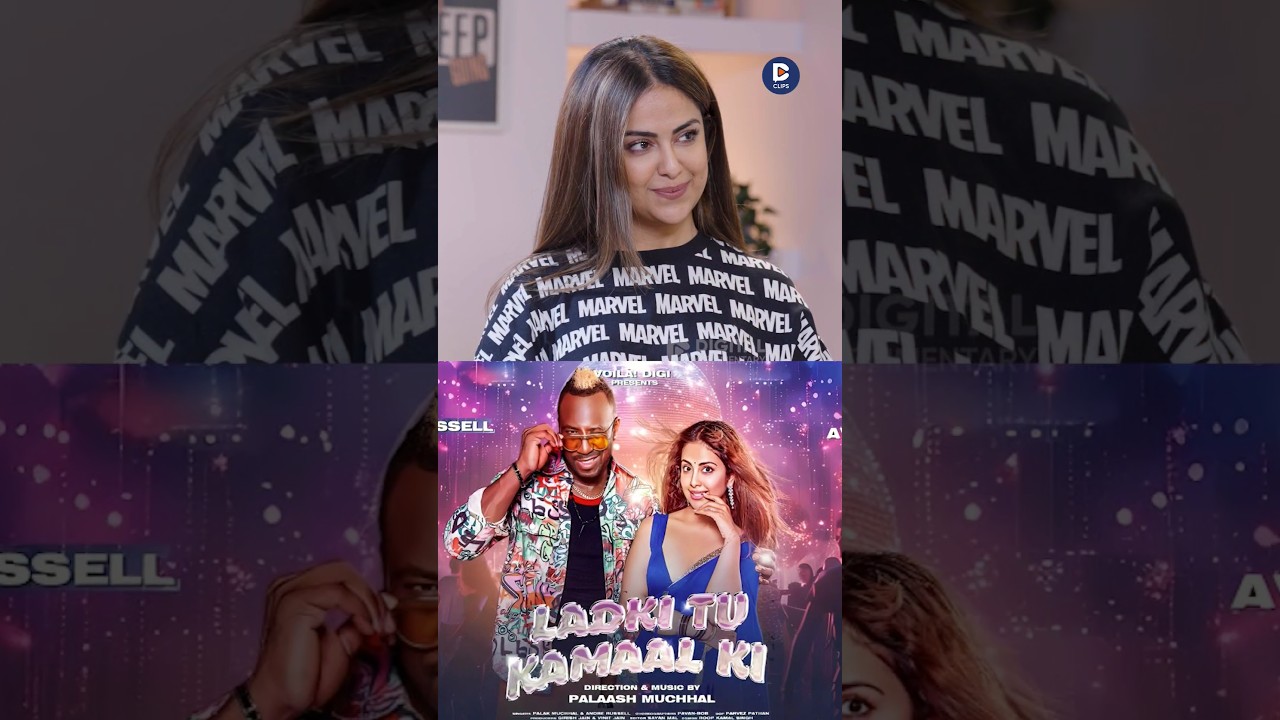 BTS of Andre Russell & Avika Gor Music Video #andrerussell #avikagor #ladkitukamaalki #srk #shorts