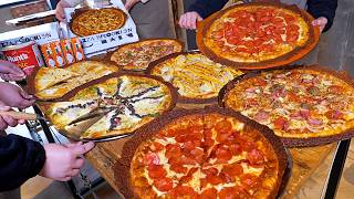 People From All Over The World Come Here New Yorkstyle Woodfired Cheese Pizza korean Street Food