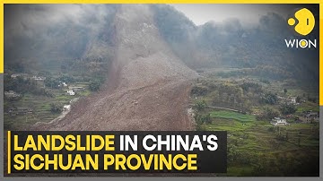 China Landslide: Massive Landslide Strikes Sichuan, China—Homes Buried, Dozens Missing | WION