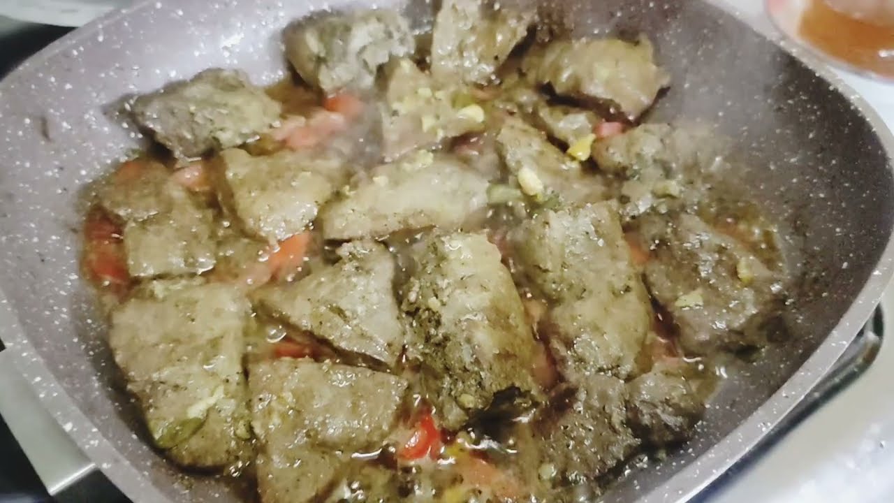 الكبدة المحمرة ‼️بطعم لذيذ شهر ‼️ وطريقة إعداد سهلة جدااا أحلي بكتير من كبدة المطاعم