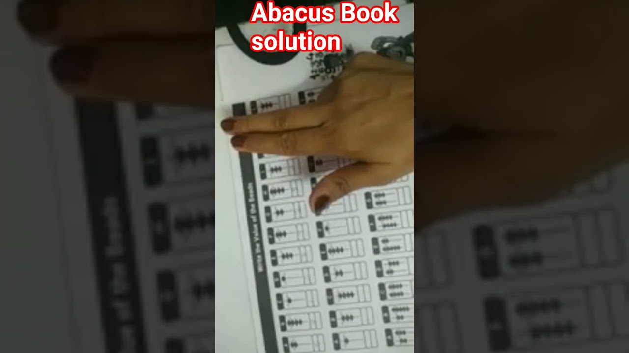 Abacus Book Solution | Level 1| 
