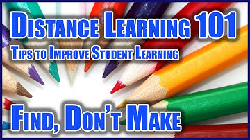 Distance Learning 101: #3 Find, Don
