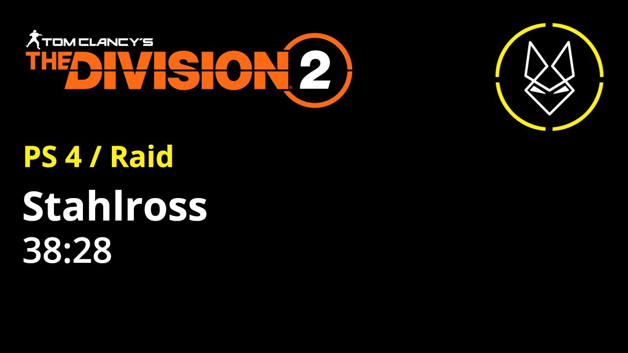 The Division 2 [ PS4 / Raid ] Stahlross 