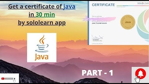 java free course and certificate  solution  Part-1  #solutionbank
