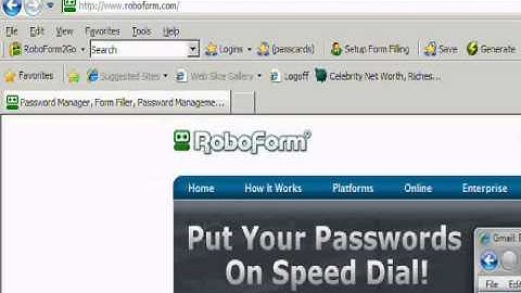 Roboform Video Tutorial