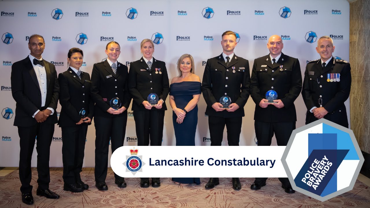 Police officers enter river trying to save casualty - Police Bravery Awards 2023