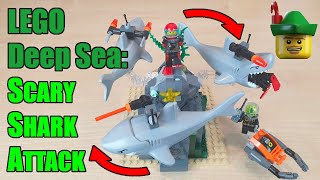 LEGO Deep Sea - Scary Shark Attack MOC 8633 🔱🦈🦈🦈🏹
