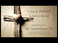 Love Is Patient, Love is Kind