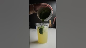 make matcha lemonade with me 🍵🍋 #matcharecipe #matchalover #matcha