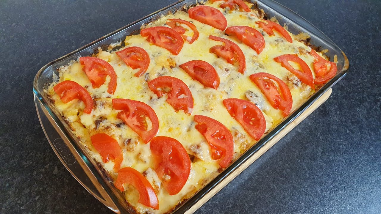 Cartofi la cuptor cu piept de pui