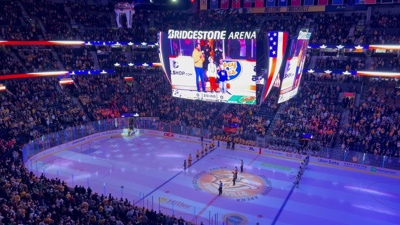 Luke Bryan National Anthem Bridgestone Arena