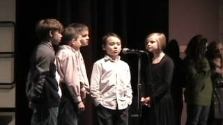 Soren Sings at the 4th Grade Fall Program