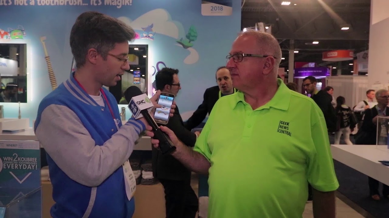 Kolibree’s Magik Toothbrush Brings AR to Brushing at CES 2018 - YouTube