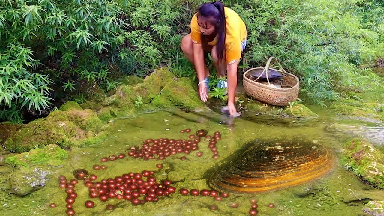 I found clams hatching pearls in the river, and the pearls in this water area are of high quality