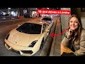 MY DAUGHTERS FIRST LAMBORGHINI NIGHT CRUISE INTO THE CITY!
