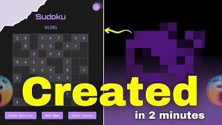 Sudoku Game with Add-on Features in Just 2 Minutes! (HTML/CSS/JavaScript) screenshot 5