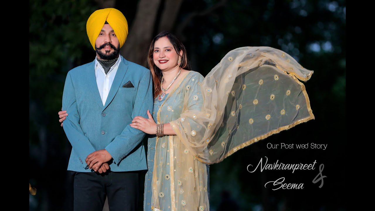NAVKIRAN WITH SEEMA POST WEDING SHOOT BY NEETU PHOTO STUDIO BHAWANIGARH M +91 98144 64100, 99148 641