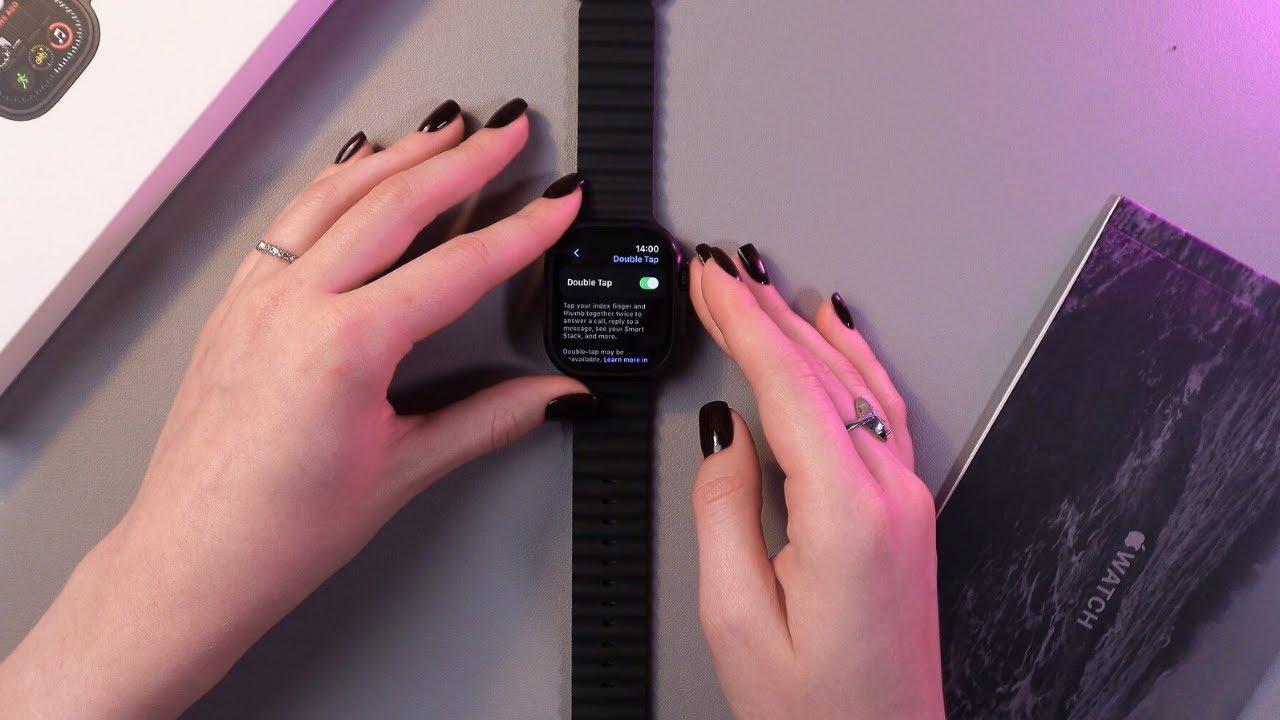 How to Enable/Disable & Use Double Tap Gesture on Apple Watch Ultra 2 ...