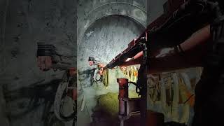 Natm Tunnel Construction Face Drilling Work Is Going On By Tamrock 922I Automatic Machine