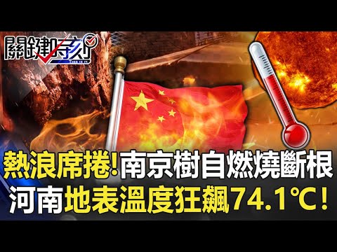 熱浪席捲！南京樹木自燃燒斷根 河南地表溫度狂飆74.1℃道路「燙到爆」！【關鍵時刻】20220621-3 劉寶傑 姚惠珍