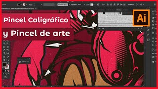USANDO Pincel CÁLIGRAFICO Y PINCEL DE ARTE en Adobe ILLUSTRATOR