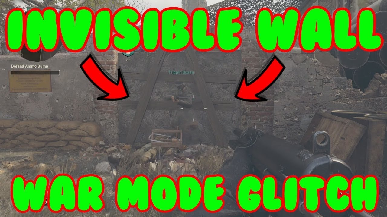 COD WW2 Glitches - WAR WALLBREACH ON ALL WAR MAPS (COD WWII Multiplayer ...