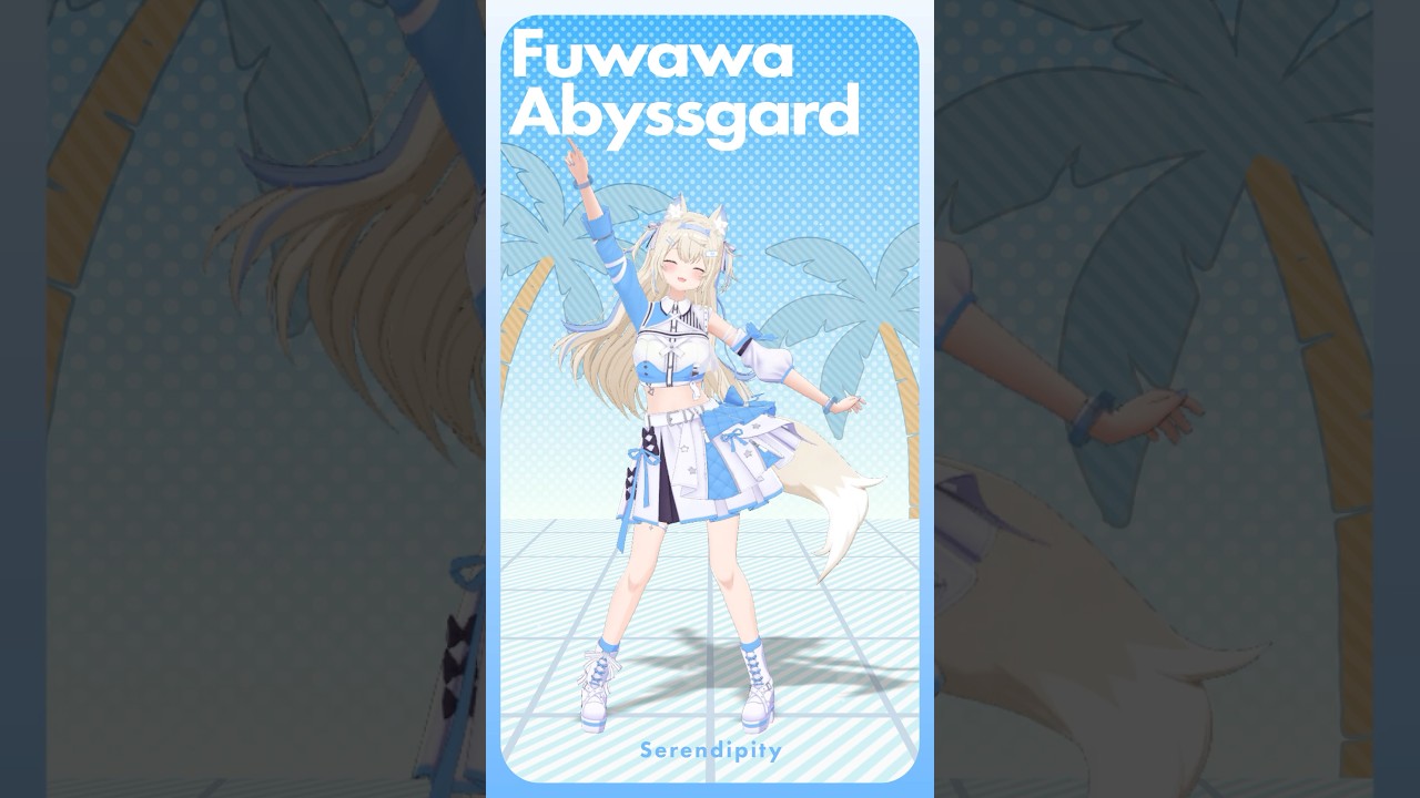 the fluffiest footwork means pure joy coming to the big LA stage 🐾🩵 #FUWAMOCO #shorts #ホロライブ #vtuber