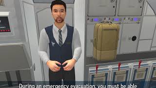 Special video air safety world emergency exit for Boeing 737-700 or Boeing 737
