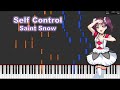 Self Control - Saint Snow [Synthesia piano tutorial]