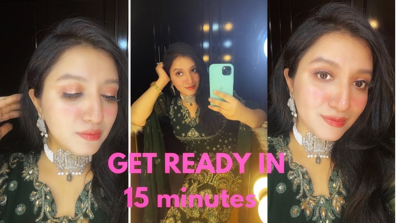 Get Ready in 15 Minutes for Wedding Dawats !! Ashfiya Vlogs