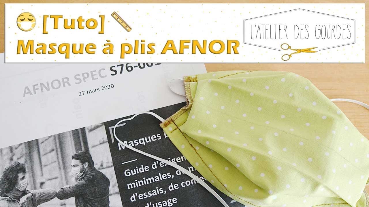 Tuto couture : faire un masque en tissu afnor