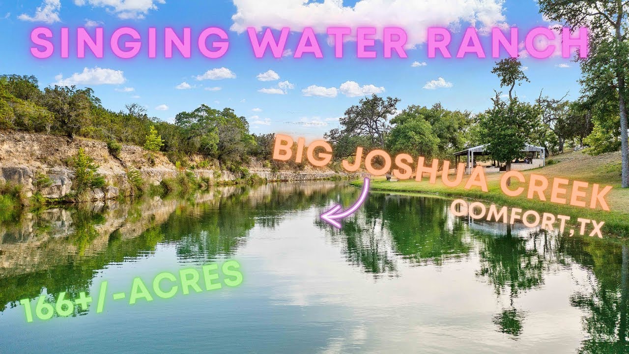 Singing Water Ranch For Sale Comfort, Texas MLS Luxury Group Live