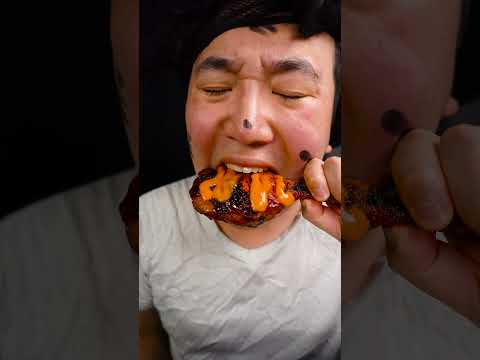 ASMR Mukbang <strong>enoki</strong> mushrooms, Smoked Chicken, sausage | TikTok Funny Videos | HUBA #shorts