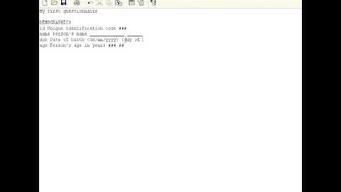 Developing a .QES file
