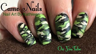 camo nails nail matte easy