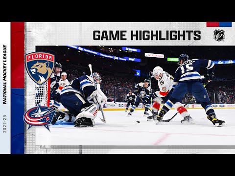 Panthers @ blue jackets 11/20 | nhl highlights 2022