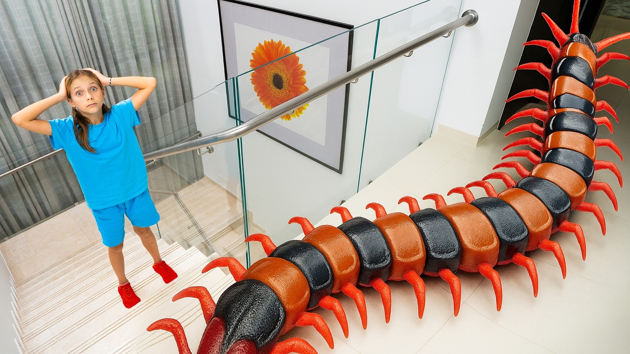 Crianças capturam insetos em casa e outras histórias educativas para crianças