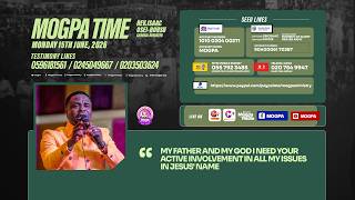 I INVITE YOU INTO MY AFFAIRS OH GOD! || MOGPA TIME WITH REV O B || 15 - 06 - 2026