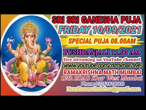 Shri Shri Ganesh Puja 10.09.2021