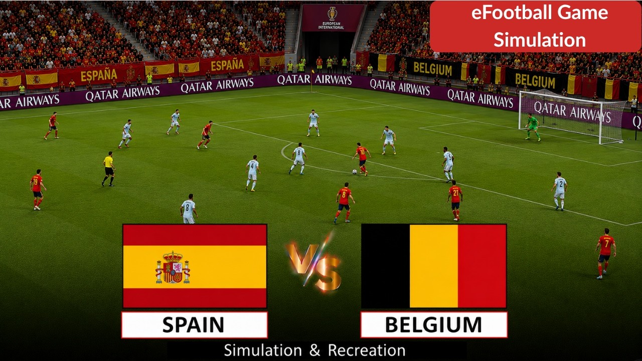 Spain vs Belgium | World Cup 2026 | Video Game Simulation Match