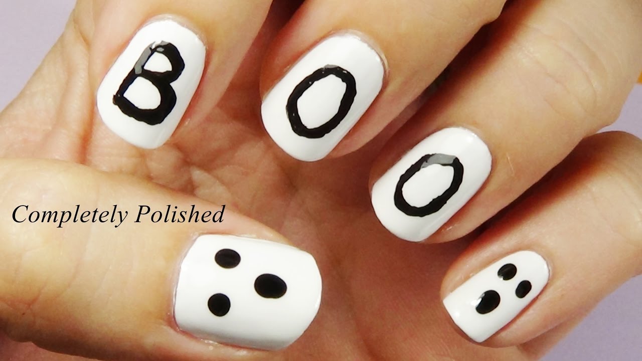 Ghost Nail Art Ideas for Halloween - wide 7