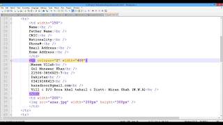 How to Make CV in HTML|Very Simple