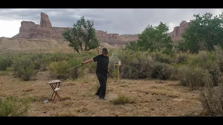 APOC Atrim Broadsword Cutting Two Water Bottles Three Times