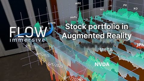 AR walkthrough of 2 years of stock data using Flow with XREAL glasses -July 2025 update