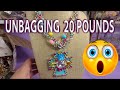 Unbelievable! Unbagging 20 pounds of Jewelry! Unboxing Rings! Let's find Treasures!